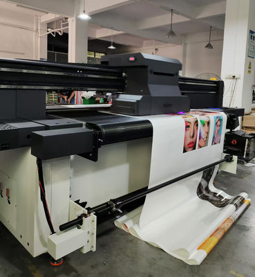 CMKY ホワイトインクジェットロール・トゥ・ロールプリンタ 200平方メートルまでの印刷速度